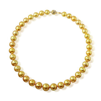 Golden Pearl Necklace